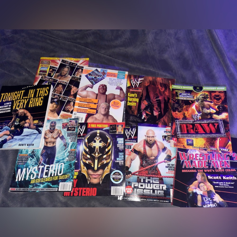 WWE magazine lot of 9